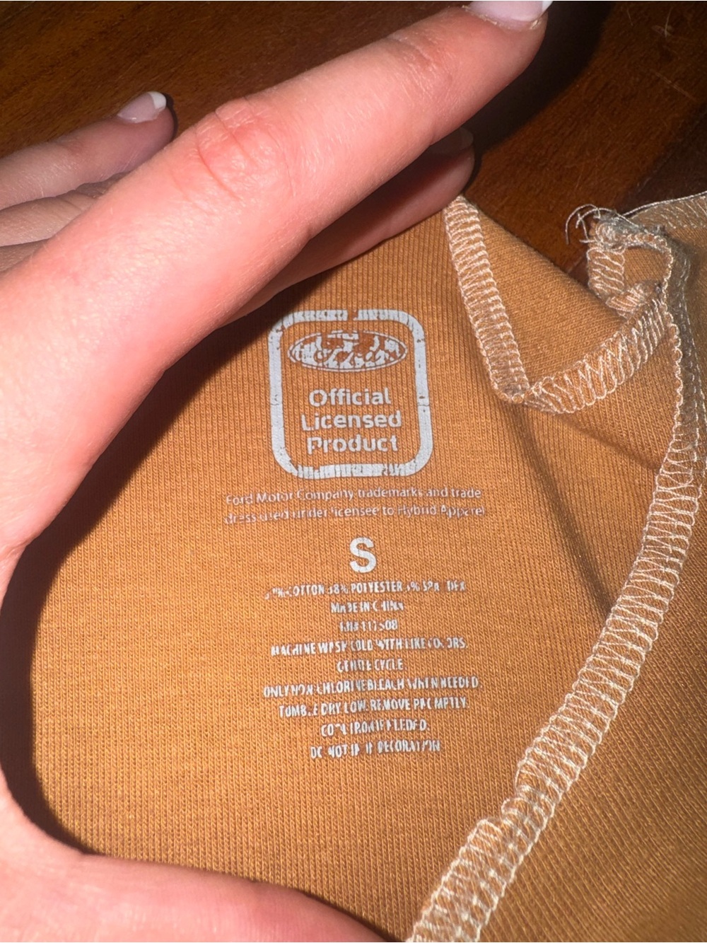 Vintage Ford Bronco Classic Graphic Tee Y2K Orange Brown Western S - Picture 2 of 4